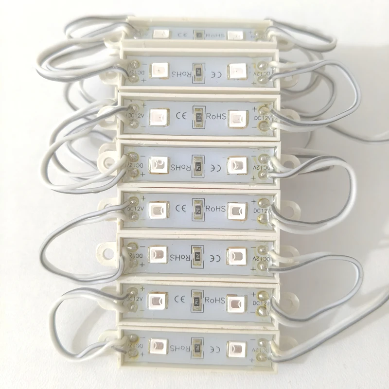 20PCS 12V waterproof 5054 2LEDs 0.6W Injection molding LED Module high lumen super bright led modules lighting