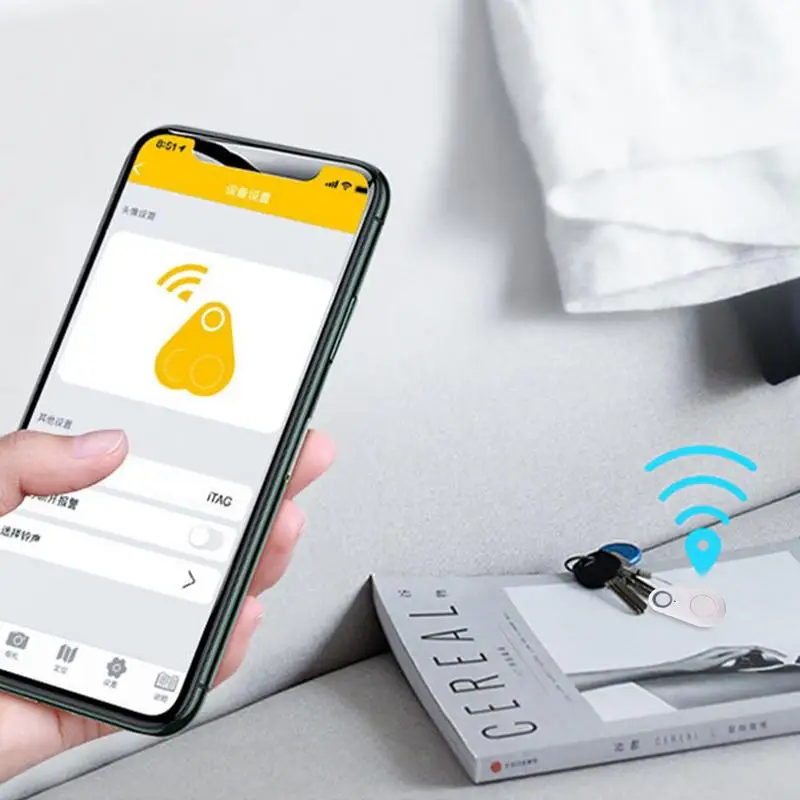 Wallet Tracker Smart Tracker Bluetooth Tracker GPS Tracker For Dog Waterproof Wireless Locator For Kids Intelligent Two-Way Search Item Finders Phone Car Wallet Luggage