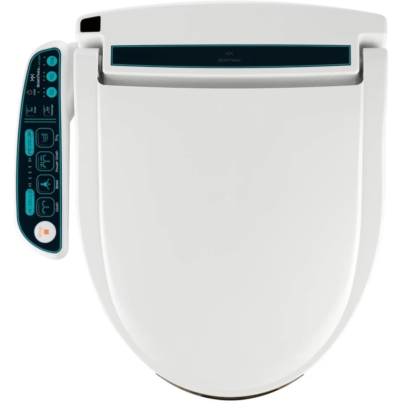 

Series Electric Bidet Heated Smart Toilet Seat with Unlimited Water, Side Control Panel, Deodorizer, and Warm Air Dryer