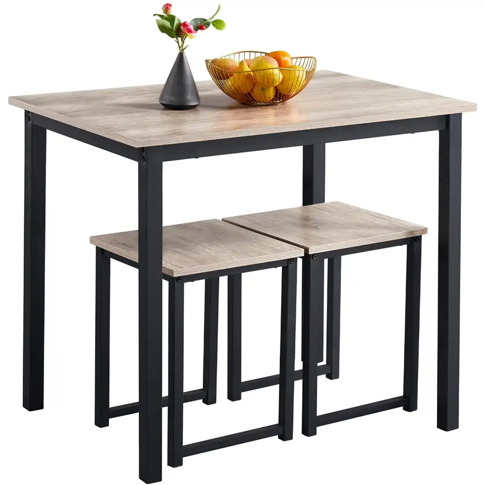 

Design 3pcs Industrial Dining Set,