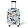 Washable Suitcase Cover Cute Dachshund Dog Travel Suitcase Protector Fits 18 to 32 Inch Luggage Zipper Closure 2