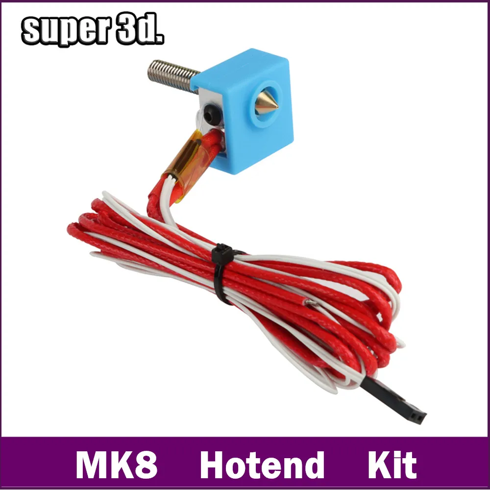 Hotend MK8 Pour Imprimante 3D - Buse 0,4 Mm, Compatible Anet A8 I3, Filaments 1,75 Mm - 12