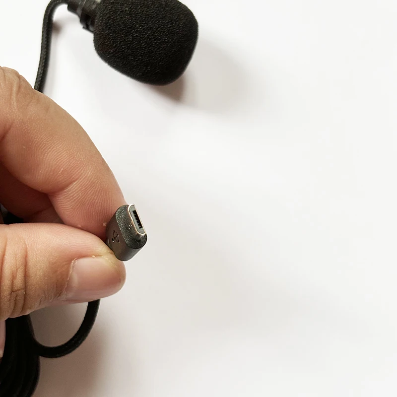 External Microphone For AKASO V50X/EK7000pro/B4/B4Pro Sports Camera Black Micro USB Interface