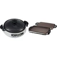 EP-PFC20HA, Gourmet d’Expert® Electric Skillet for Yin Yang Hot Pot & EA-DCC10 Gourmet Sizzler Electric Griddle 1