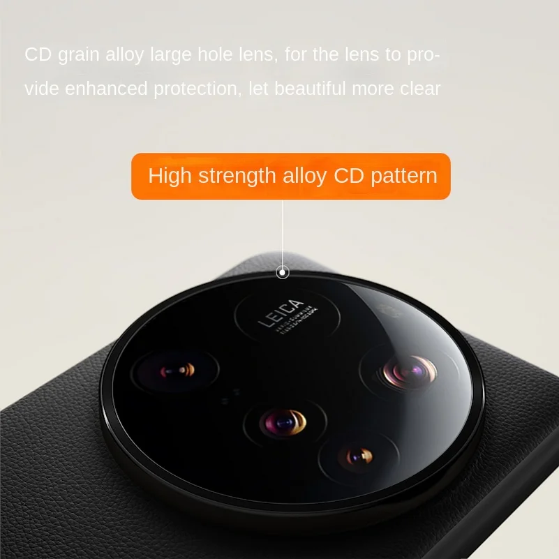 جلد عادي فاخر يرتفع فوق العدسة لحماية حافظة هاتف ا...