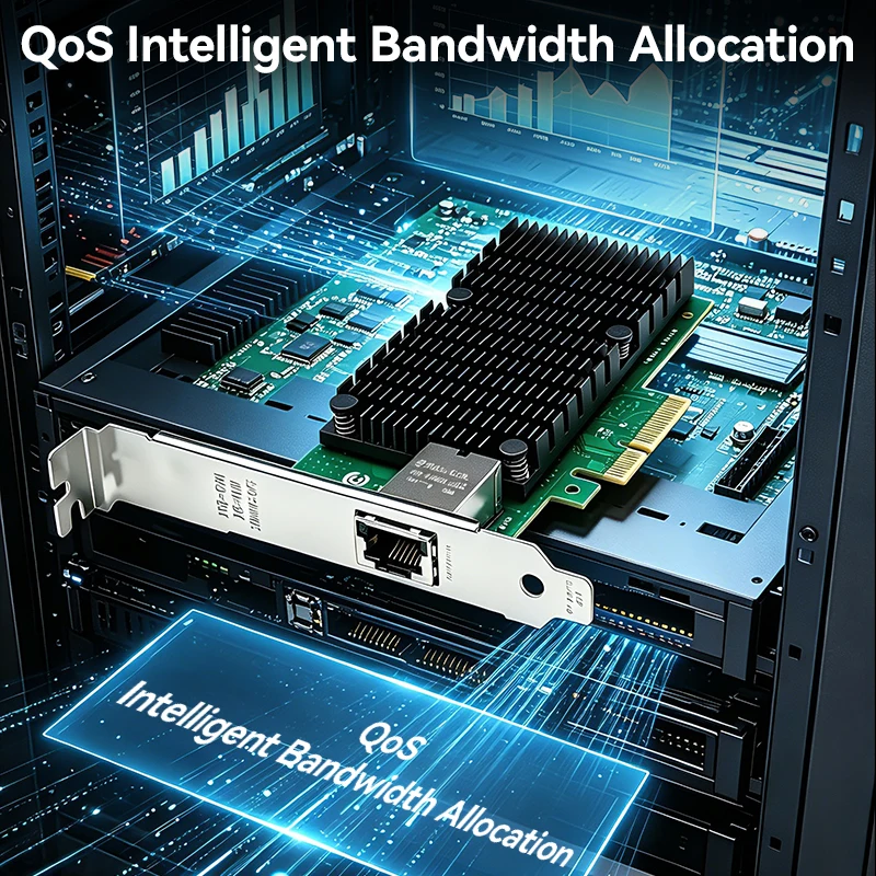 10G PCIE-RJ45 네트워크 카드 Marvell AQC107 PCIE X4 네트워크 어댑터 이더넷 10000Mbps PCI Express LAN 어댑터