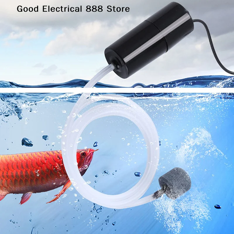 USB-Powered Silent Mini Aquarium Air Pump - Portable Oxygenator