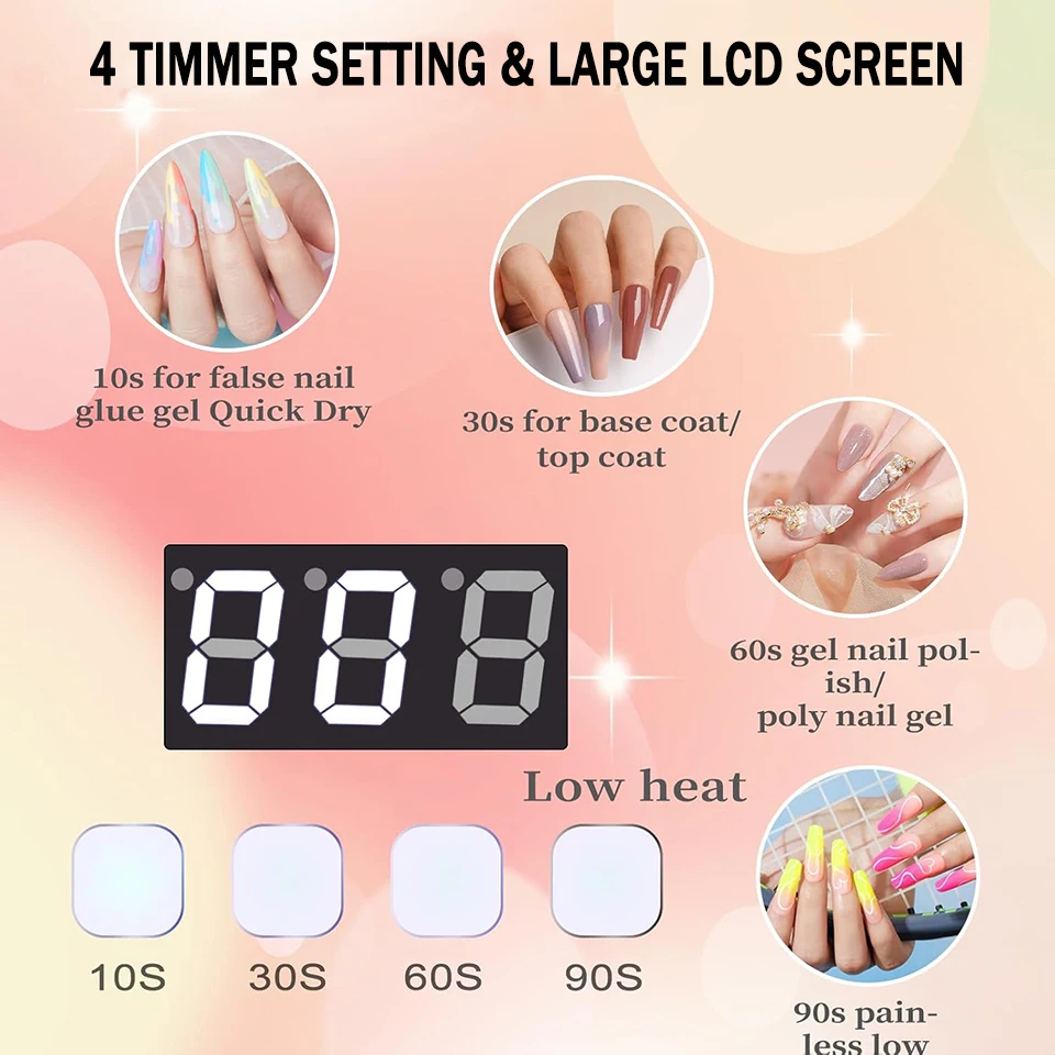 96W Mirror Feflective Nail Lamp with Metal Base Cordless Manicure Dryer Wireless UV Light for Nails Rechargeable Nail UV Lamp 2
