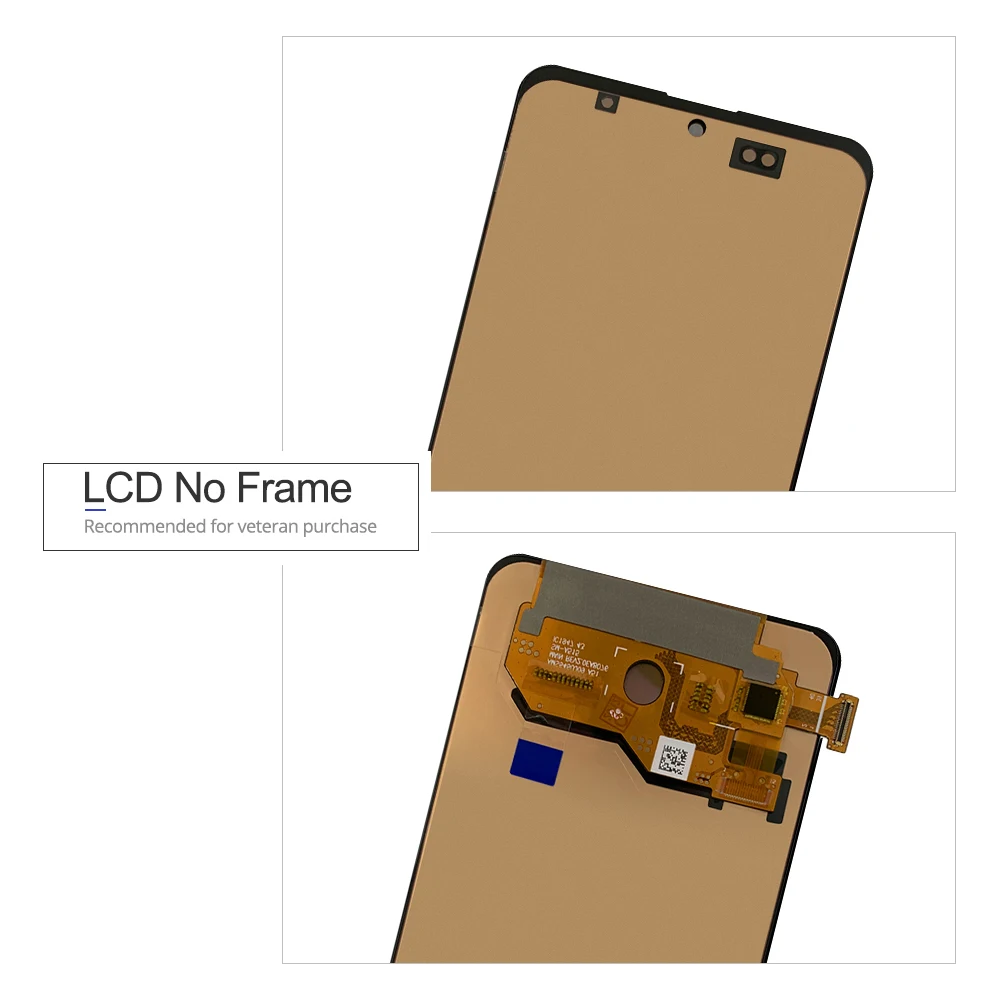 AMOLED LCD 디스플레이 터치 스크린 디지타이저, 프레임 포함, 삼성 A51 SM-A515FN DS A515 용, 6.5 인치