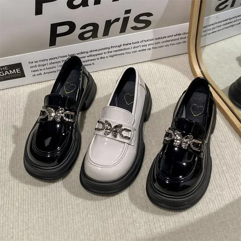 Women's Mary Jane Platform Loafers - British Style Oxford Flats