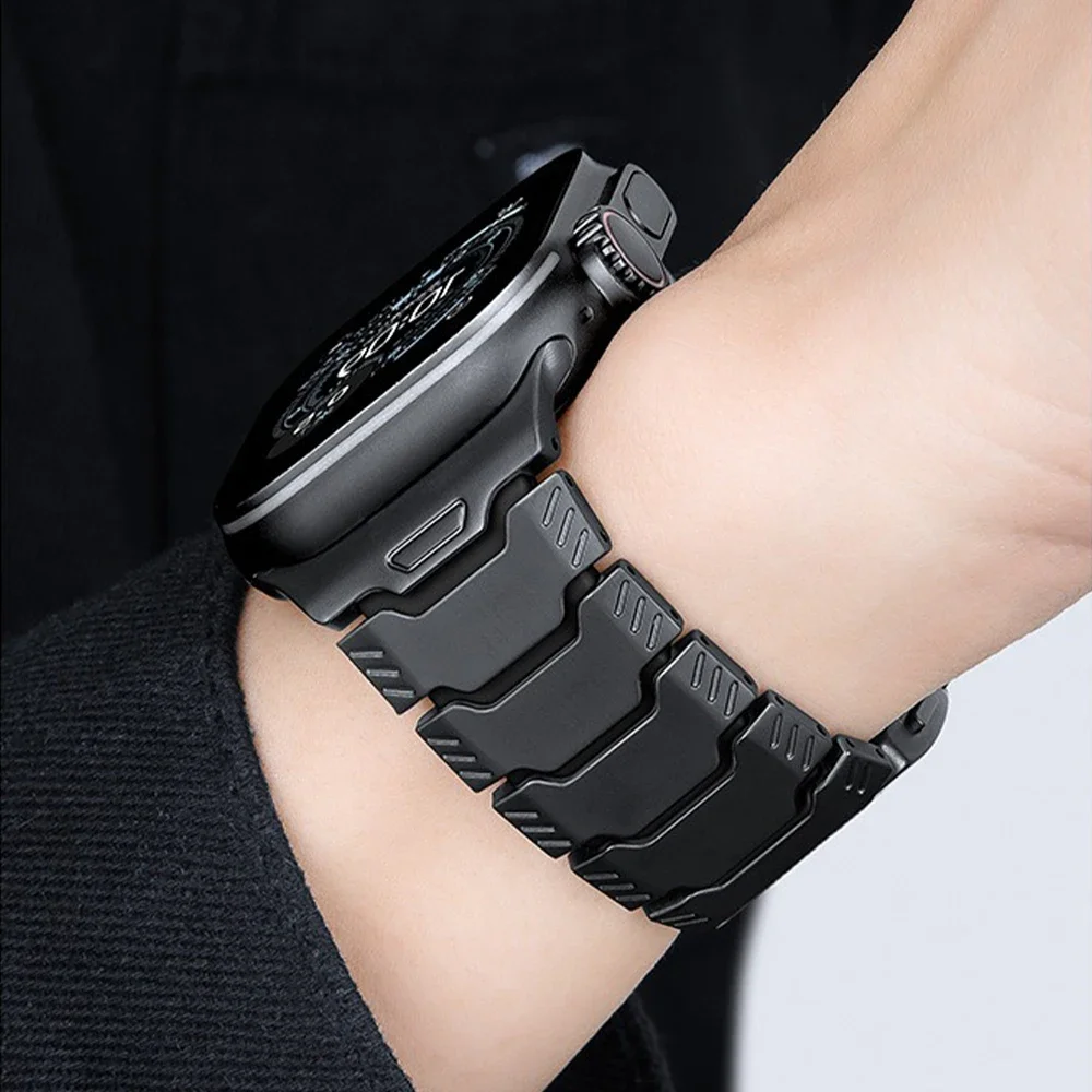 Luxury Titanium & Silicone Magnetic Band