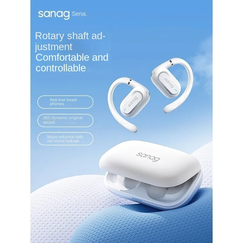 Sanag-Bluetoothワイヤレスヘッドセット,空気伝導イヤホン