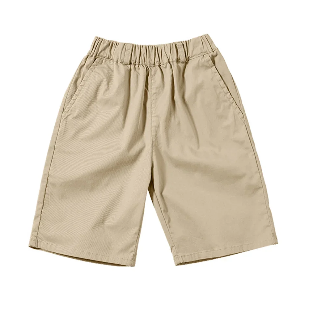 Kids Khaki School Shorts 5