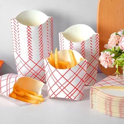 Customized product5 oz 50-Pack French Fry Containers Box Cups, Disposable Paperboard French Fries Holders, Kid's Snack Container