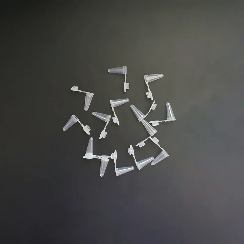 1000Pcs/Lot 0.1ml Lab White V-shape Plastic Centrifuge Tube, 100 ul PCR Short Tube PP Small Microcentrifuge Tube