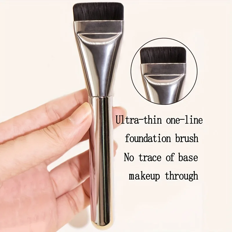 

New single line foundation brush Flat head light makeup makeup tool novice makeup