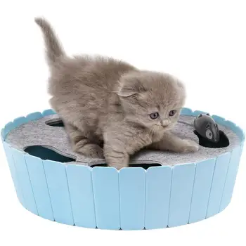 Interactive Cat Toy Running Mouse Automatic Teaser Indoor Play Hide Seek Engaging Exercise Cats Automatic Motion Pet Toy 2