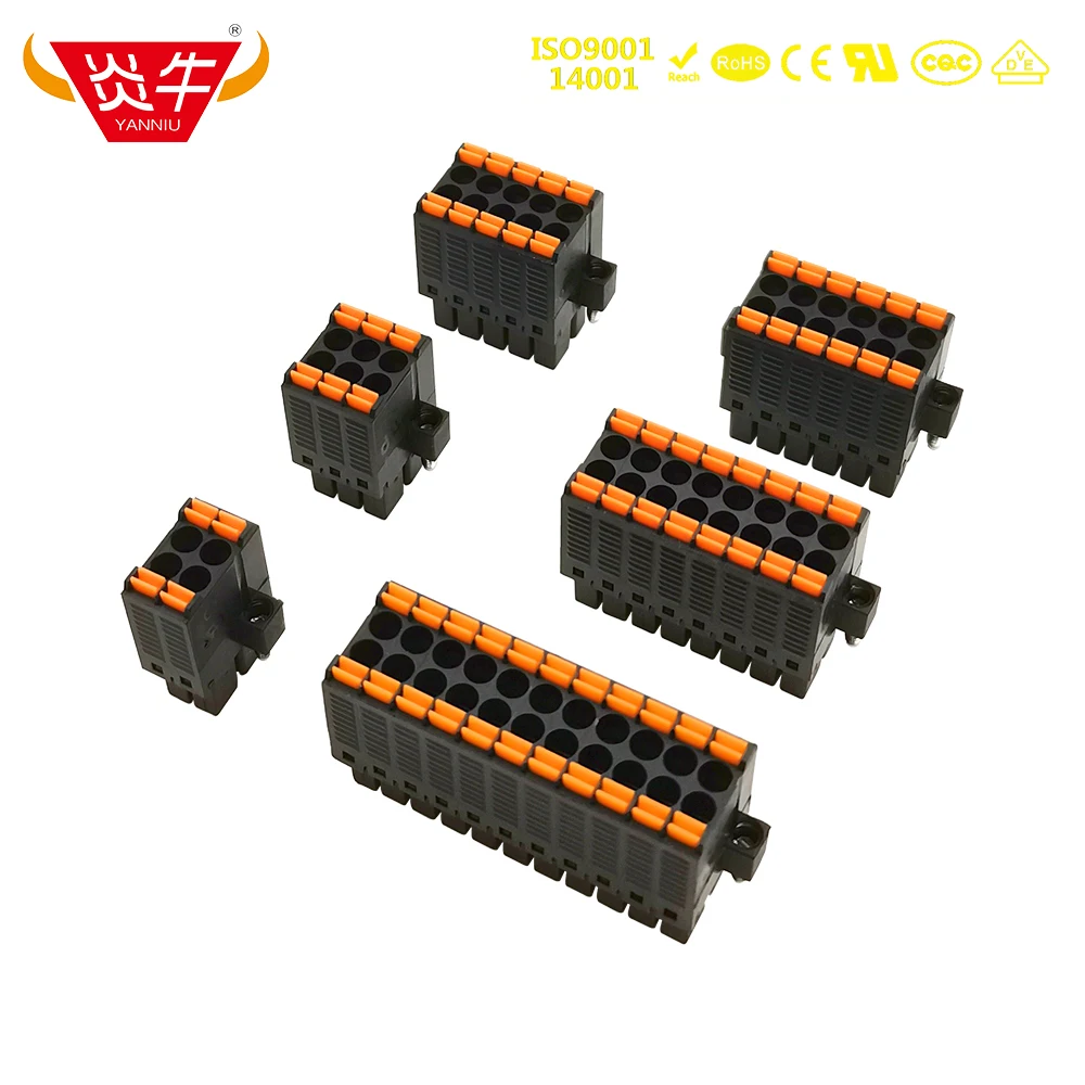 10Pcs 3.5mm 15EDGKNHM KF2EDGKSM DFMC 1,5/ 4-STF-3,5  FEMALE PCB CONNECTOR PLUGGABLE PLUG-IN TEMINAL BLOCKS PHOENIX CONTACT 5 pins female waterproof marine underwater pluggable connector watertight bulkhead electric connectors for rov