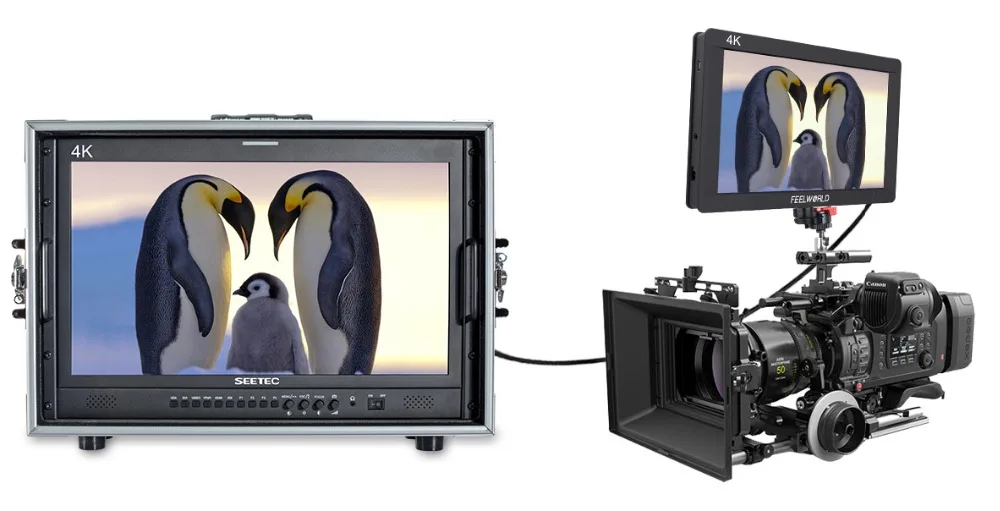 4K215-9HSD-192-CO 21.5 Inch IPS FHD 1920x1080 Carry-on Broadcast Monitor with 3G