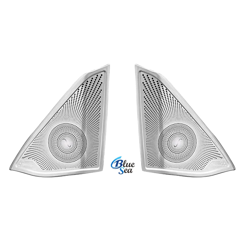 For Mercedes Benz E Class W212 E200 260 180 300 2009-2015 Car Door Window A Pillar Tweeter Audio Triangle Speaker Cover Stickers
