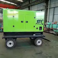 Générateur diesel mobile silencieux 62,5 kVA 50 kW avec moteur diesel ZH4105ZD / remorque 4 roues et alternateur sans balais 6