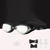 Men Women Silicone Electroplate Plating Swimming Glasses Anti Fog UV Protection Swim Goggles Waterproof Eyewear Without Box 1