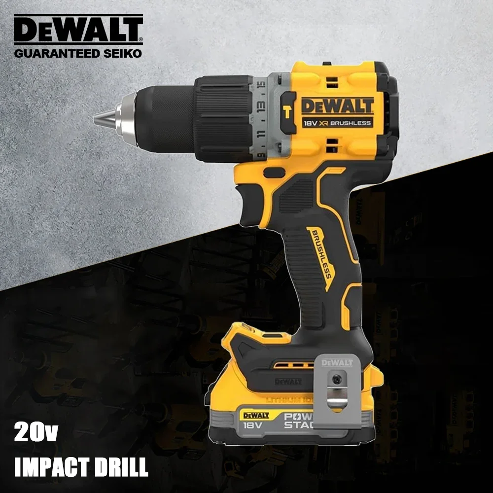 

Dewalt Cordless Impact Drill Rechargeable Brushless DCD805 20v 90Nm 2000rpm 34000bpm LED Universal 18v and FLEXVOLT 60v Battery