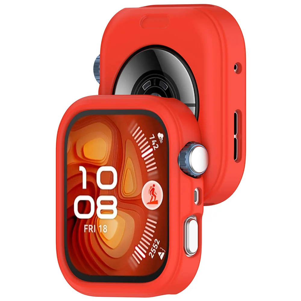 Durable Silicone Protective Case for Smartwatch with Screen Protector