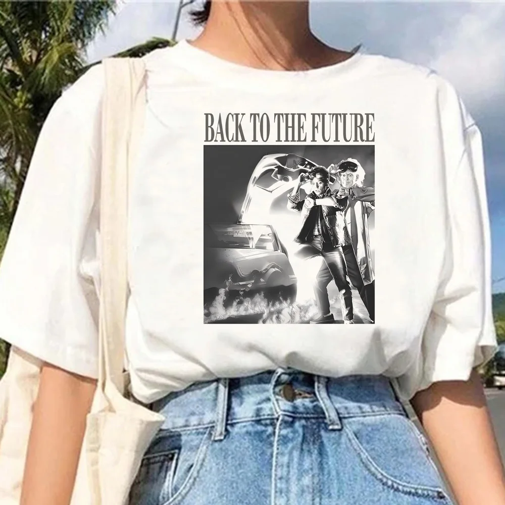 

Женская футболка «Назад в будущее», дизайнерский топ из японского аниме, женская одежда Манга