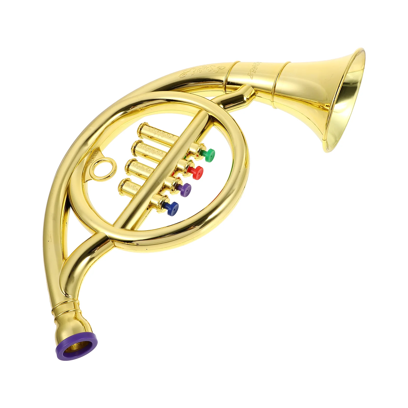 Click N' Play Metallic Silver Kids Trumpet Horn Wind Instrument