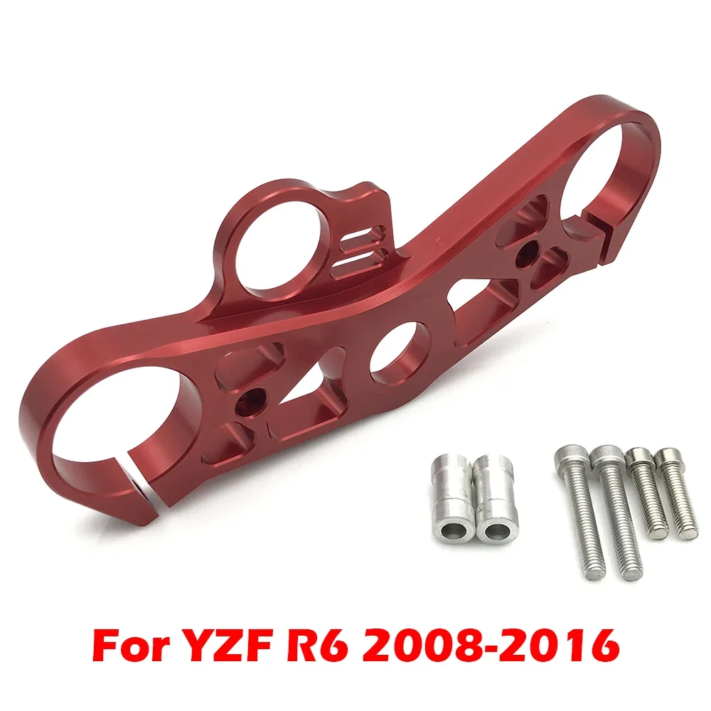 

Motorcycle Front Fork Lowering Triple Tree Upper Top Clamp Yoke Accessories For YAMAHA YZF R6 YZFR6 2008-2013 2014 2015 2016