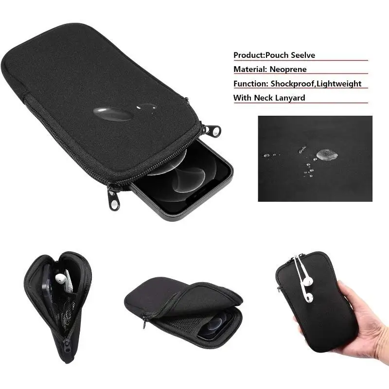 Universal Neoprene Shockproof Mobile Phone Storage Pouch