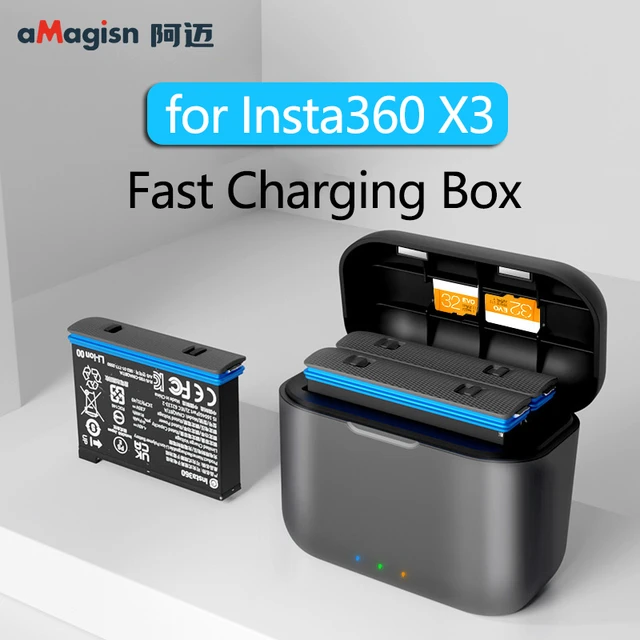 Insta360 X3 Cas De Charge De La Batterie  Boîte De Charge Rapide Insta360  X3 - Insta360 X3 Batterie-Aliexpress