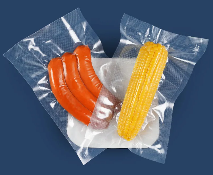 100PCS Thick Open Top Frozen Heatable Rough Vacuum Bag DIY Plastic