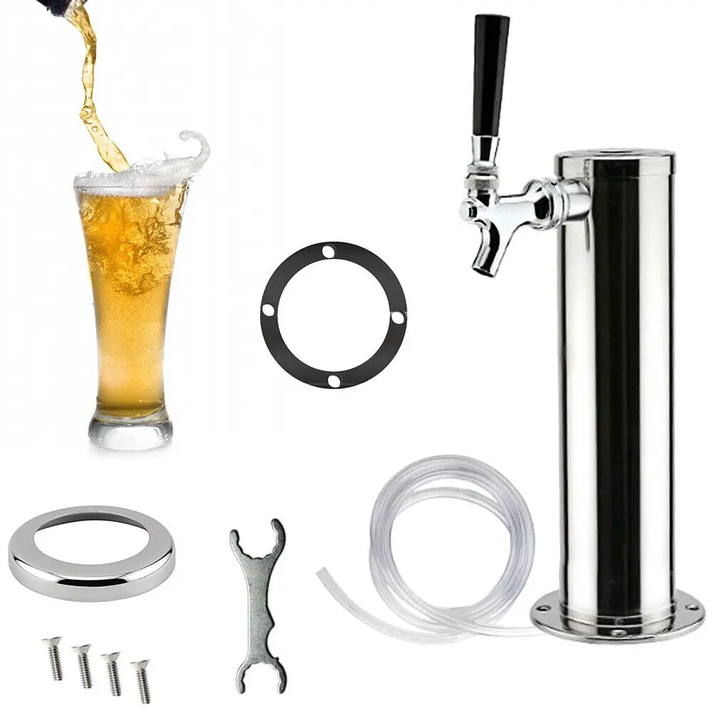 

Single Tap Draft Beer Tower Beer Dispenser Draft Kegerator Tower With Spring Beer Faucet For Bar Home Brewing