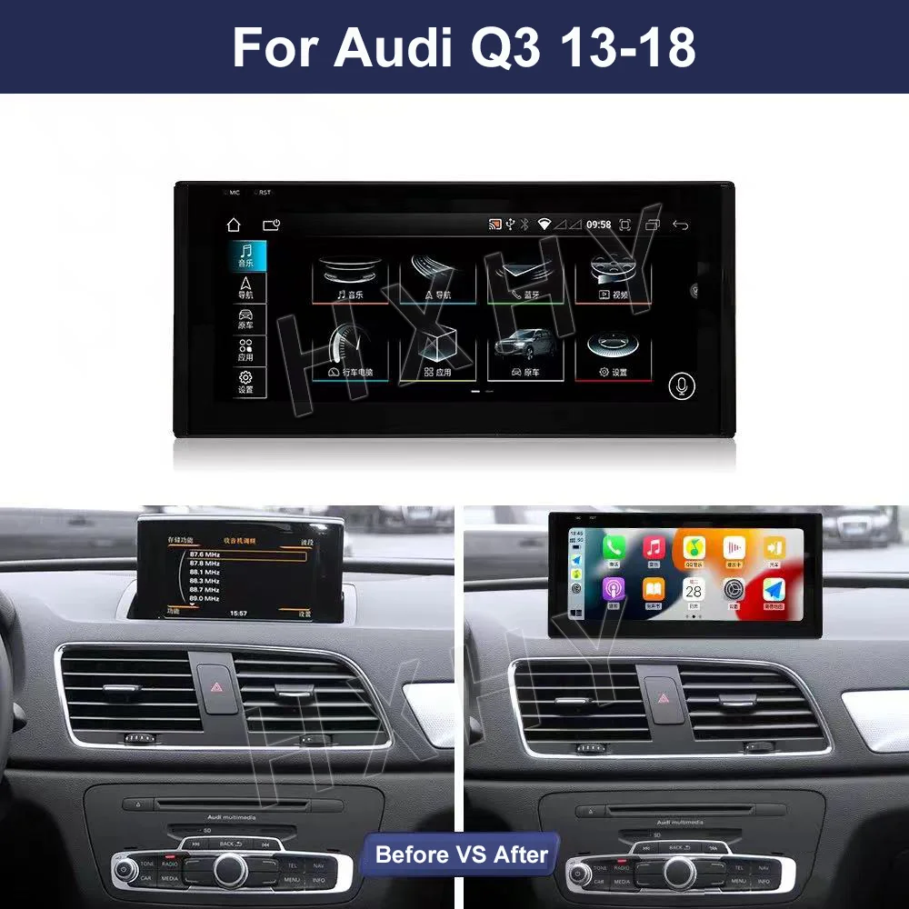 10.25/12.3Inch Android 13 8+128G Auto Carplay Car Multimedia Stere Dvd Player Ra