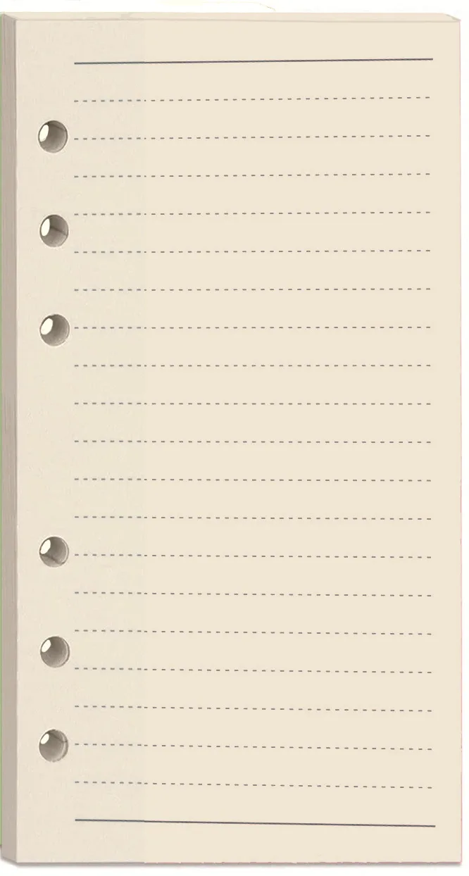 100 Sheet  A5 A6 Loose-leaf Colorful Replacement 100G Daolin Paper Refill Inner Page Line Inner Page Inside Paper Stationery - 2