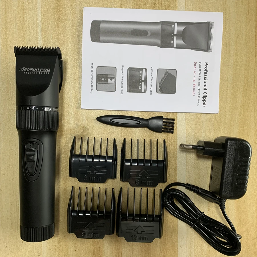 Professional Clipper Hair Trimmer Beard Electric Cutter Hair Cutting Machine 2000mA Battery for Men