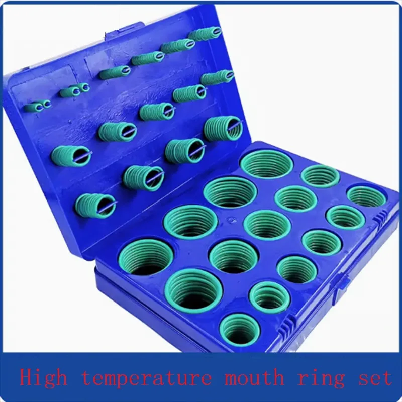 

Fluorine rubber Ring Green FKM O Rings Kit O-Ring Seal Rubber Washer Gasket O-Ring Set Assortment Kit Box