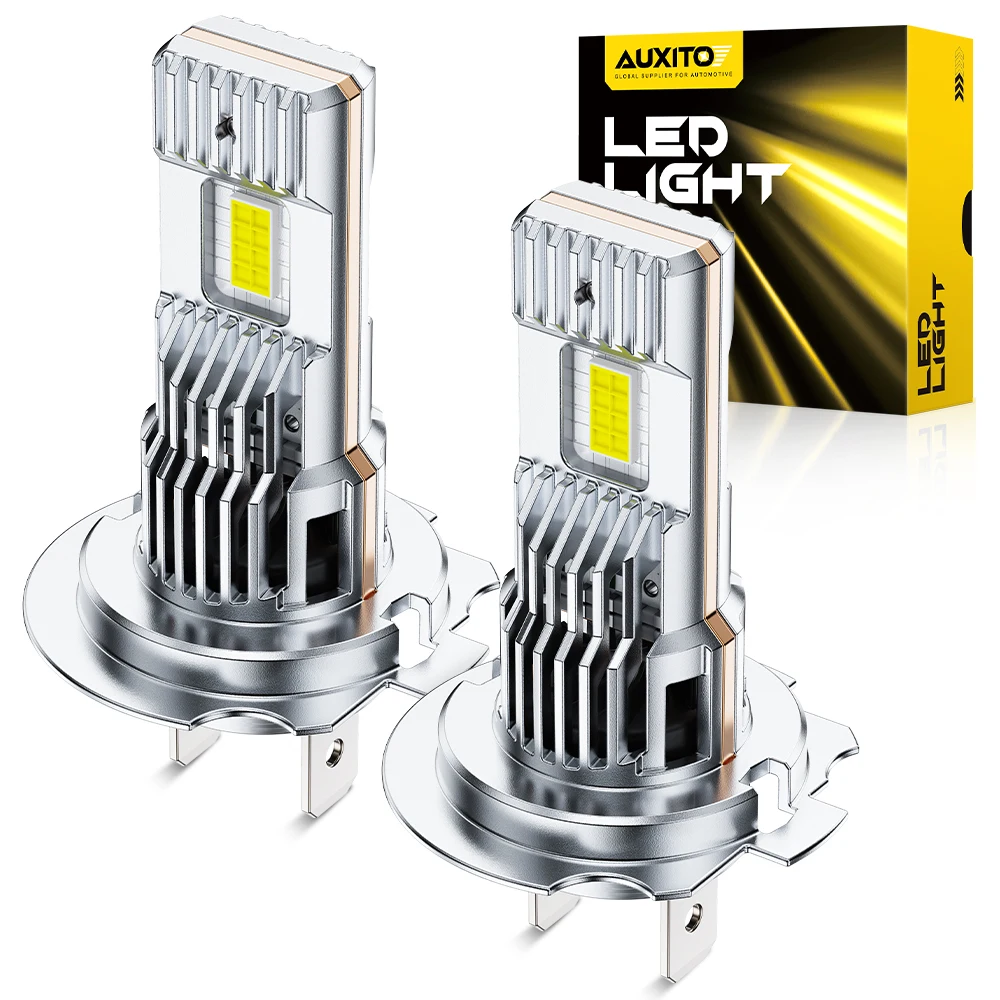 หลอดไฟหน้ารถยนต์ AUXITO 2 ชิ้น รุ่น Turbo H7 LED 30000 ลูเมน ระบบ CANBUS ขนาดเล็ก รุ่น H7 LED ไฟสูง-ต่ำ แสงสีขาว 6500K 12V 1