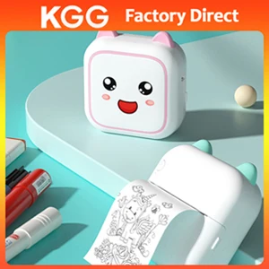 Description Picture 5 of itemMini Cat Pocket Printer Thermal Paper Animal Body Picture Photo Title Note Luggage Label Pocket Learning Inkless Bluetooth Maker