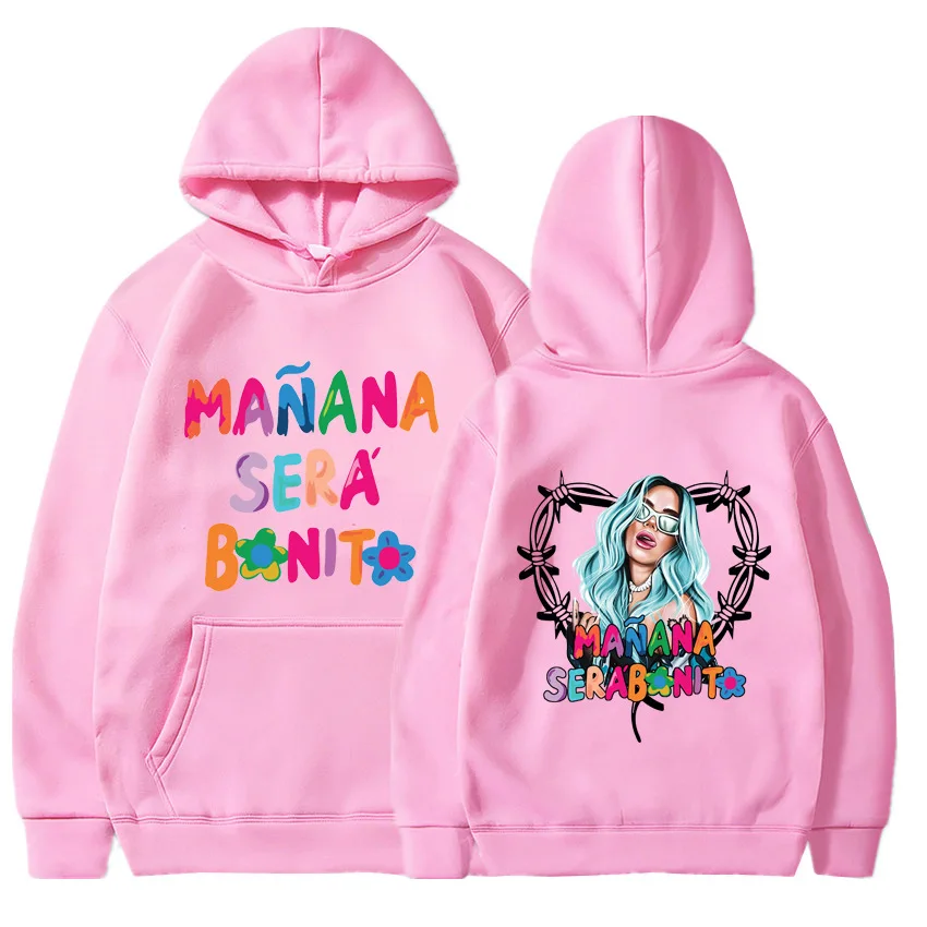 

2023 Karol G Mana Sera Bonito with Hearth Hoodie Trendy Retro Music Sweatshirt Manana Sera Bonito Shirt Cute Karol G Hoodie