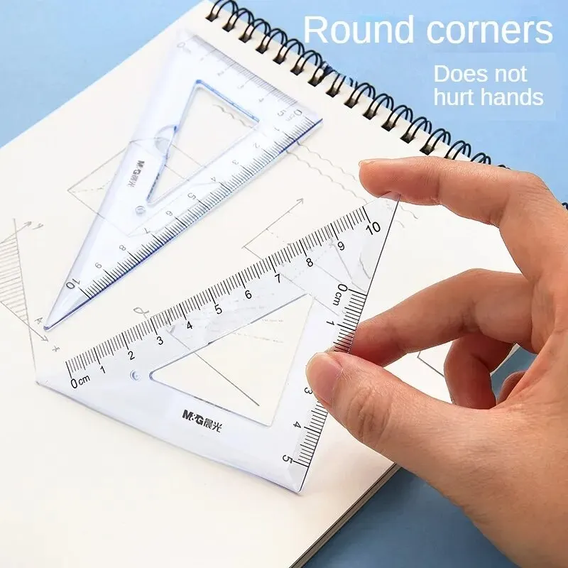 M&G Ruler Triangle Plate Protractor Set 20cm FRL960M3B drafting set mathematical rulers set drawing tool set