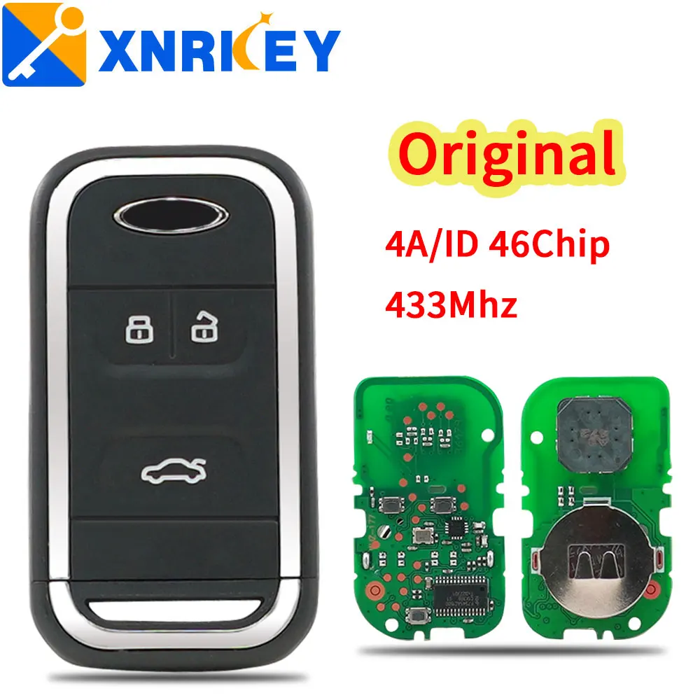 

Ключ дистанционный XMRKEY, 3 кнопки, 434 МГц, ID46/4A, для Chery Tiggo 5 Tiggo 7 Tiggo 8 Arrizo 5 6 7