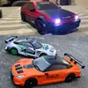 2.4G RC CAR With LED Light 4WD Remote Control Drift Cars Professional Racing Toys GTR Model AE86 for Children Christmas Gifts 6