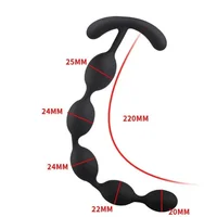 Weiche Silikon Anal Perlen 5-Bälle G-Punkt Spielzeug Anal Plug Masturbator SM Sex Spielzeug für Paar Männer Anal Dilatator Prostata Massage 6