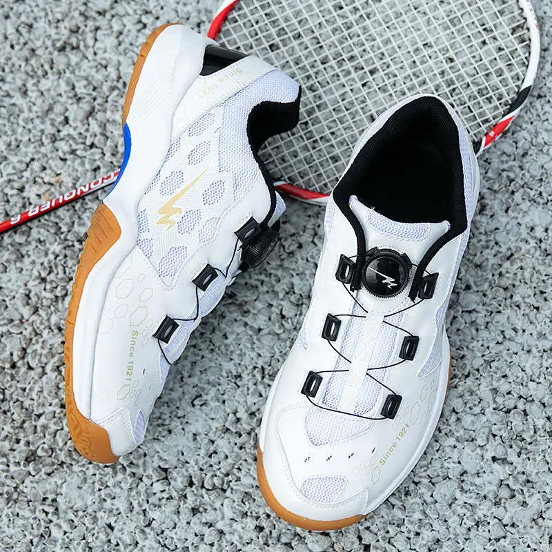 Men's and Women's Badminton Shoes Lightweight Table Tennis Shoes Comfortable Tennis Competition Training Sports Shoe