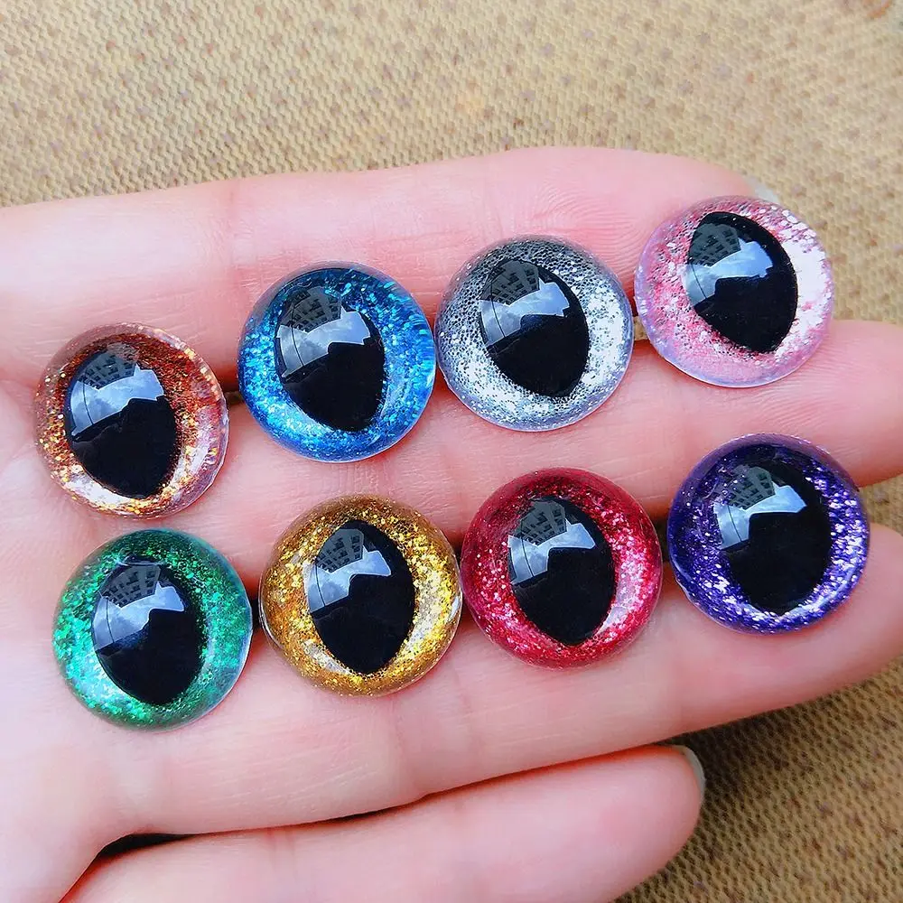 10Pcs Stuffed Animal Eye Safety Eyes for Amigurumi Crystal Cat Personalized Eyes for Crochet Amigurumi 3D Crochet Eyes Bear Doll 4