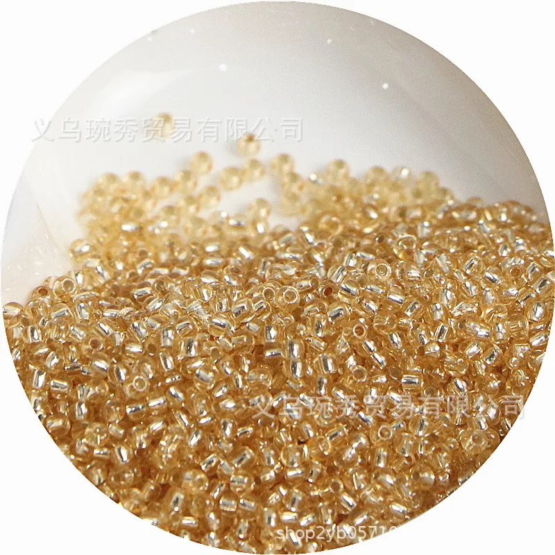 Filled Silver Glass Rice Beads for Handmade DIY Jewelry Accessories