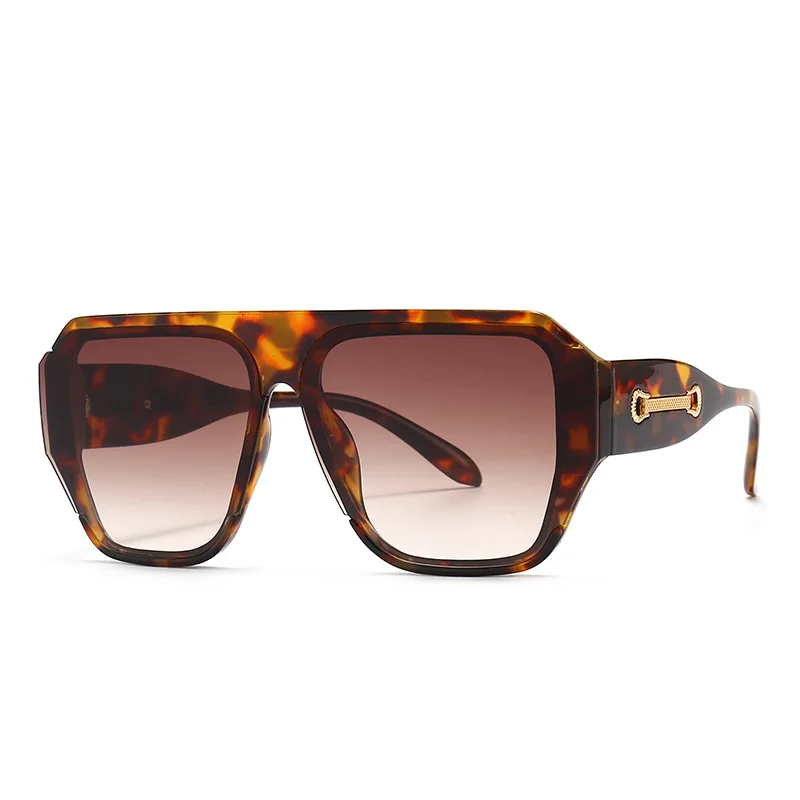 

Luxury Irregular Sunglasses Women Brand Designer PC Frame Gradient Lens Classic Button Shades Female Male Fashion Eyewear UV400